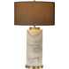 Apollolina 29.75 inch 100.00 watt Gold with Grey Table Lamp Portable Light